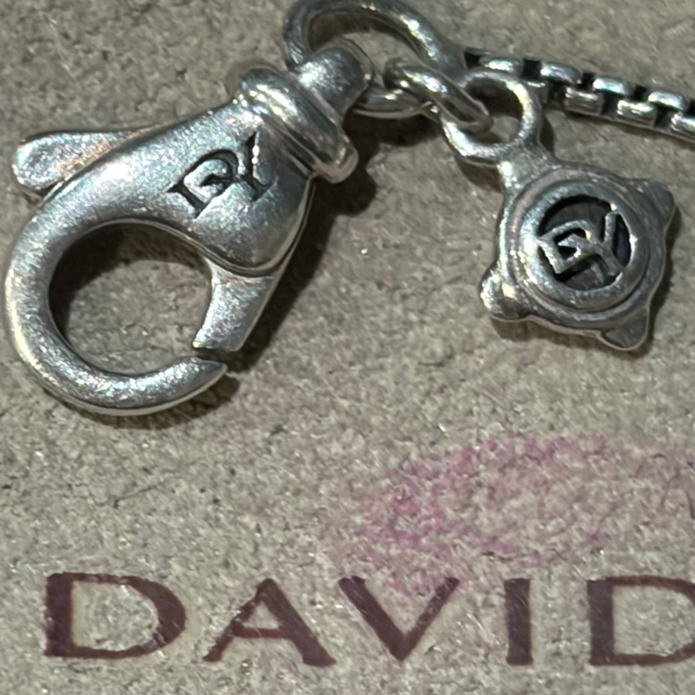 David Yurman Sterling/ Diamond Pave Heart Bracelet/ Pendant Set - Picture 8 of 11